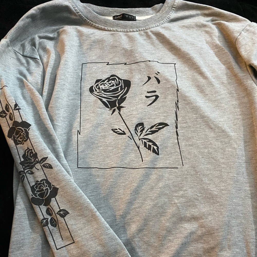 High Quality Rose Shirt Long Sleeve